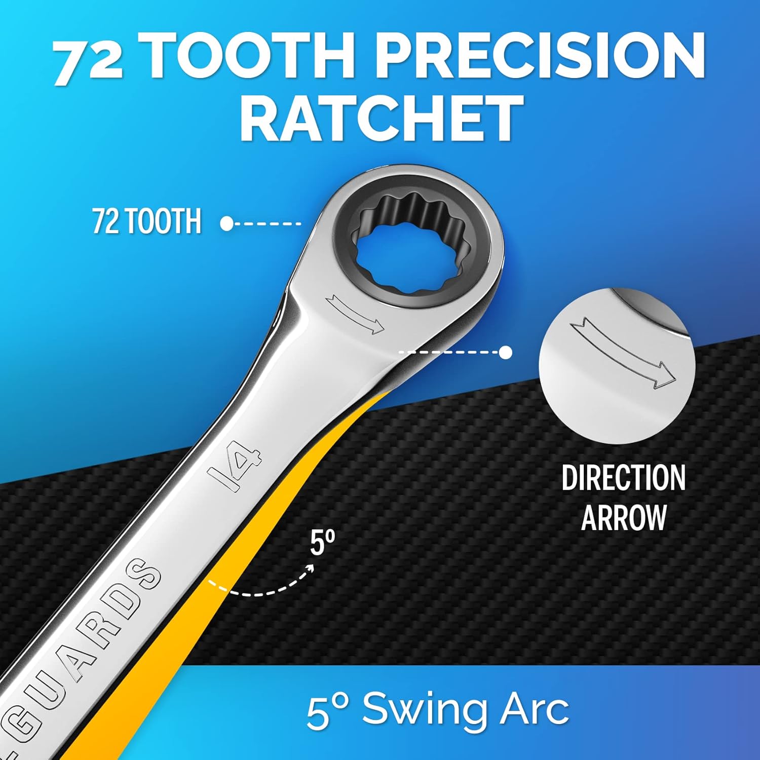 26 Pieces Ratcheting Wrench Set H7428
