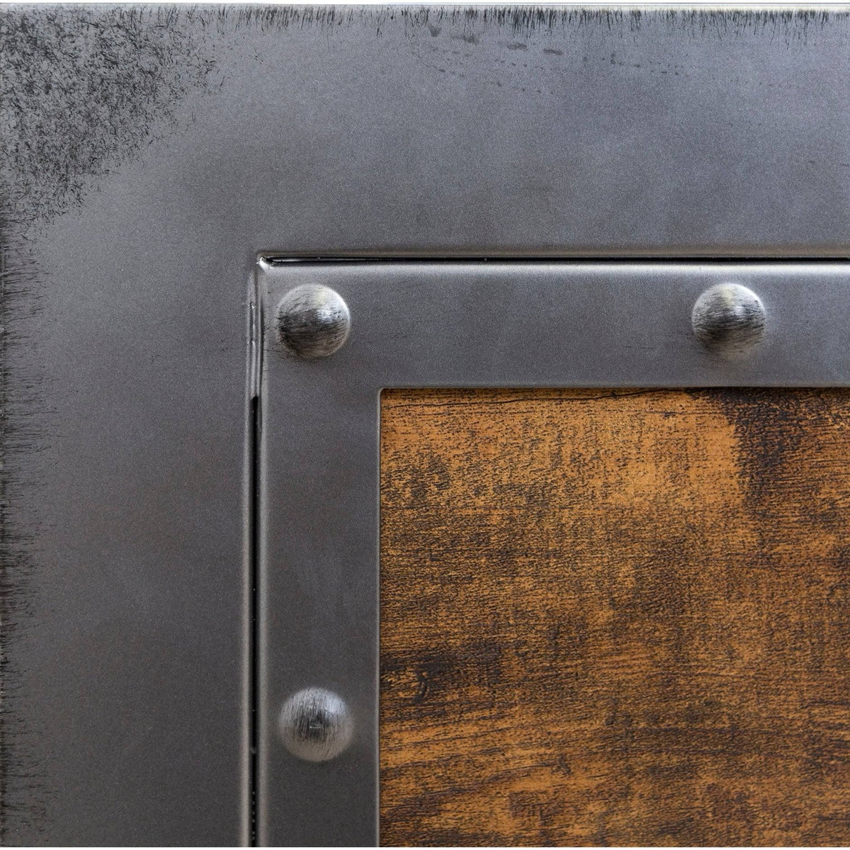 Queen Metal and Wood Headboard B248608
