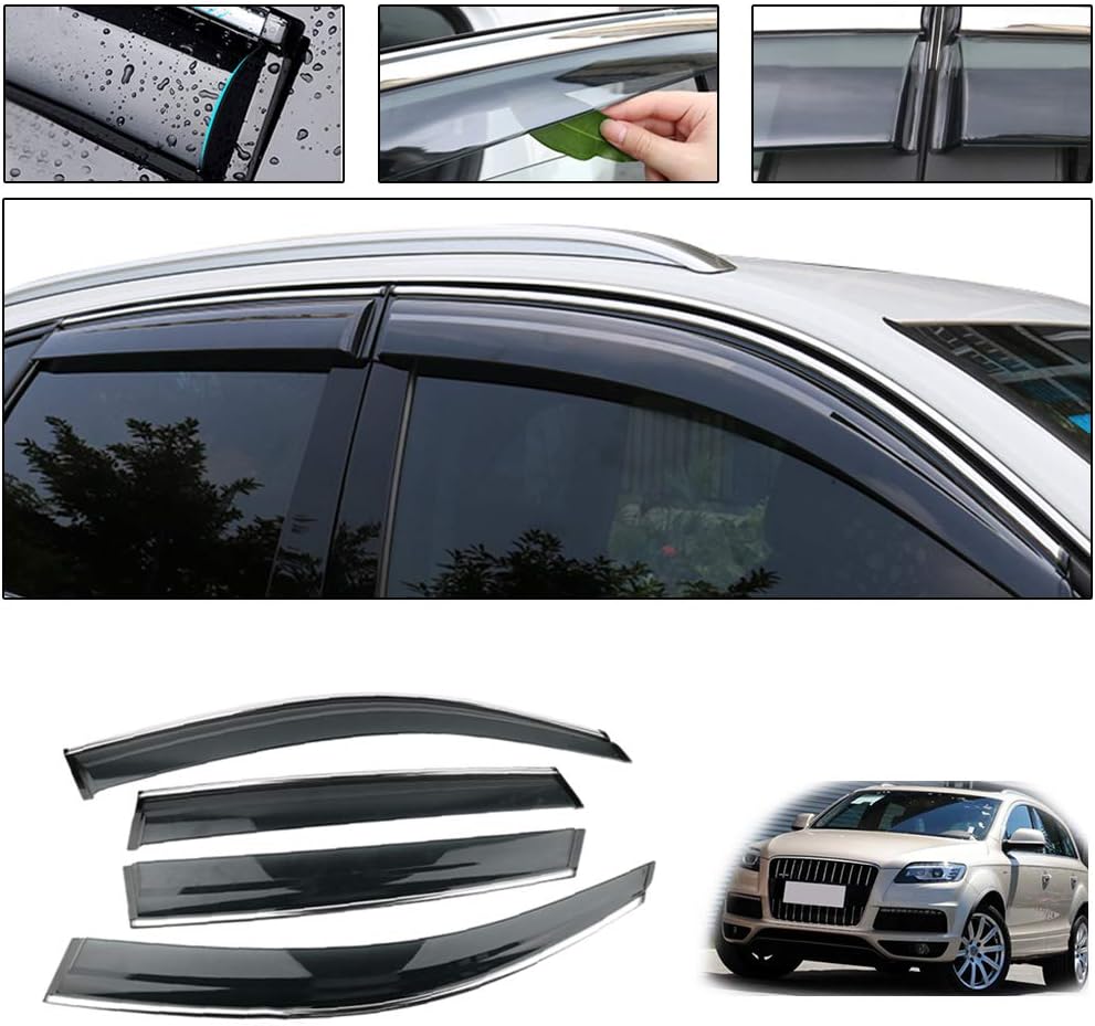 Smoke Side Window Deflectors for Audi A3 Sedan U887