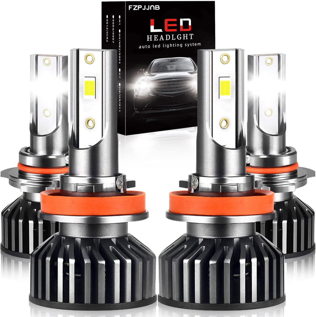 9005 High Beam + H11 Low Beam LED Headlight Bulbs Conversion Kits, 6000K Cool White, Pack of 4 G3460