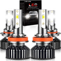 9005 High Beam + H11 Low Beam LED Headlight Bulbs Conversion Kits, 6000K Cool White, Pack of 4 G3460
