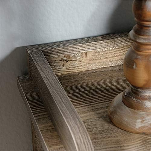 Rustic Cedar 10-Cubby Wood Bookcase Y983362