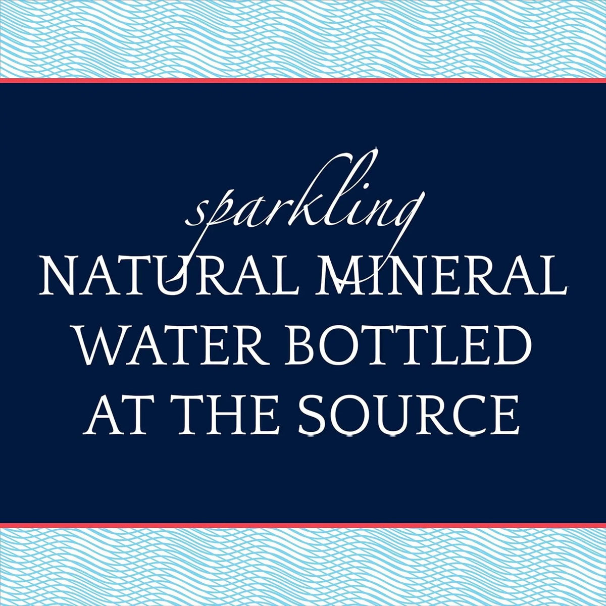 Sparkling Natural Mineral Water, 8.45 fl oz. Glass Bottle, 24 Count U599025