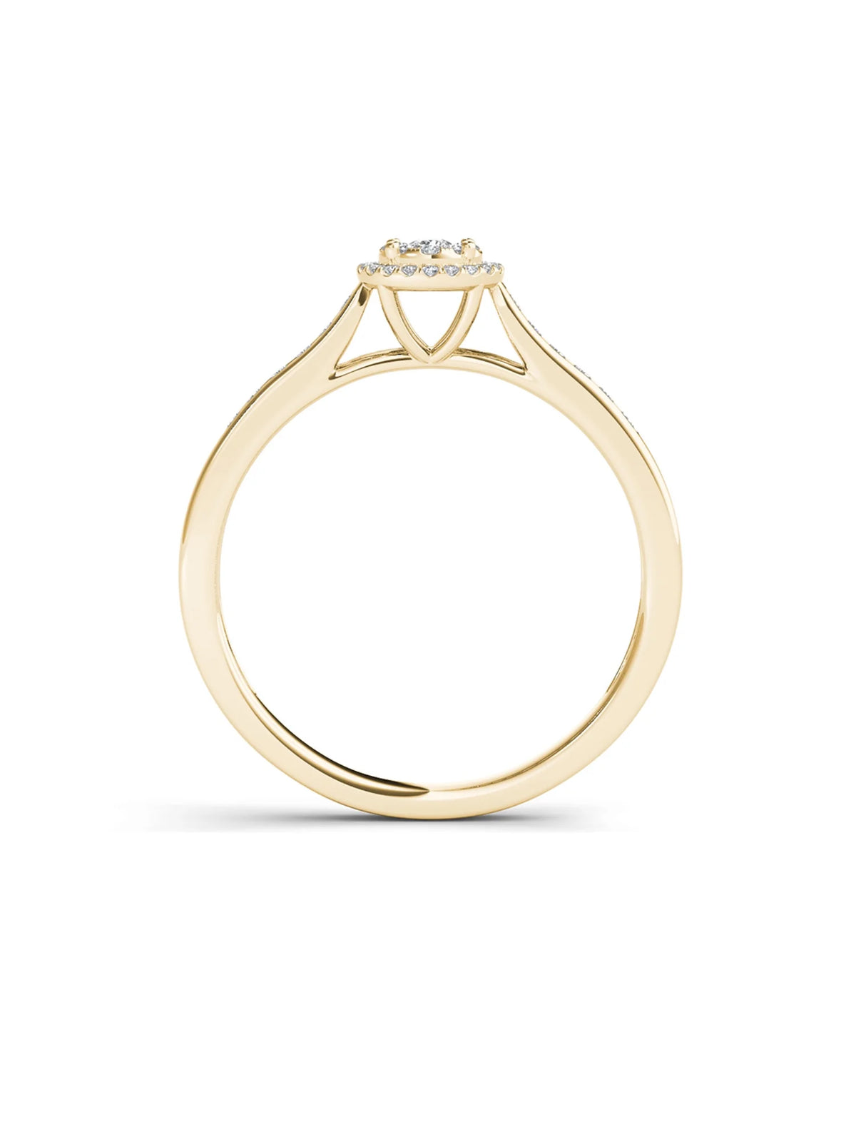 10K Yellow Gold Diamond Engagement Ring A16894