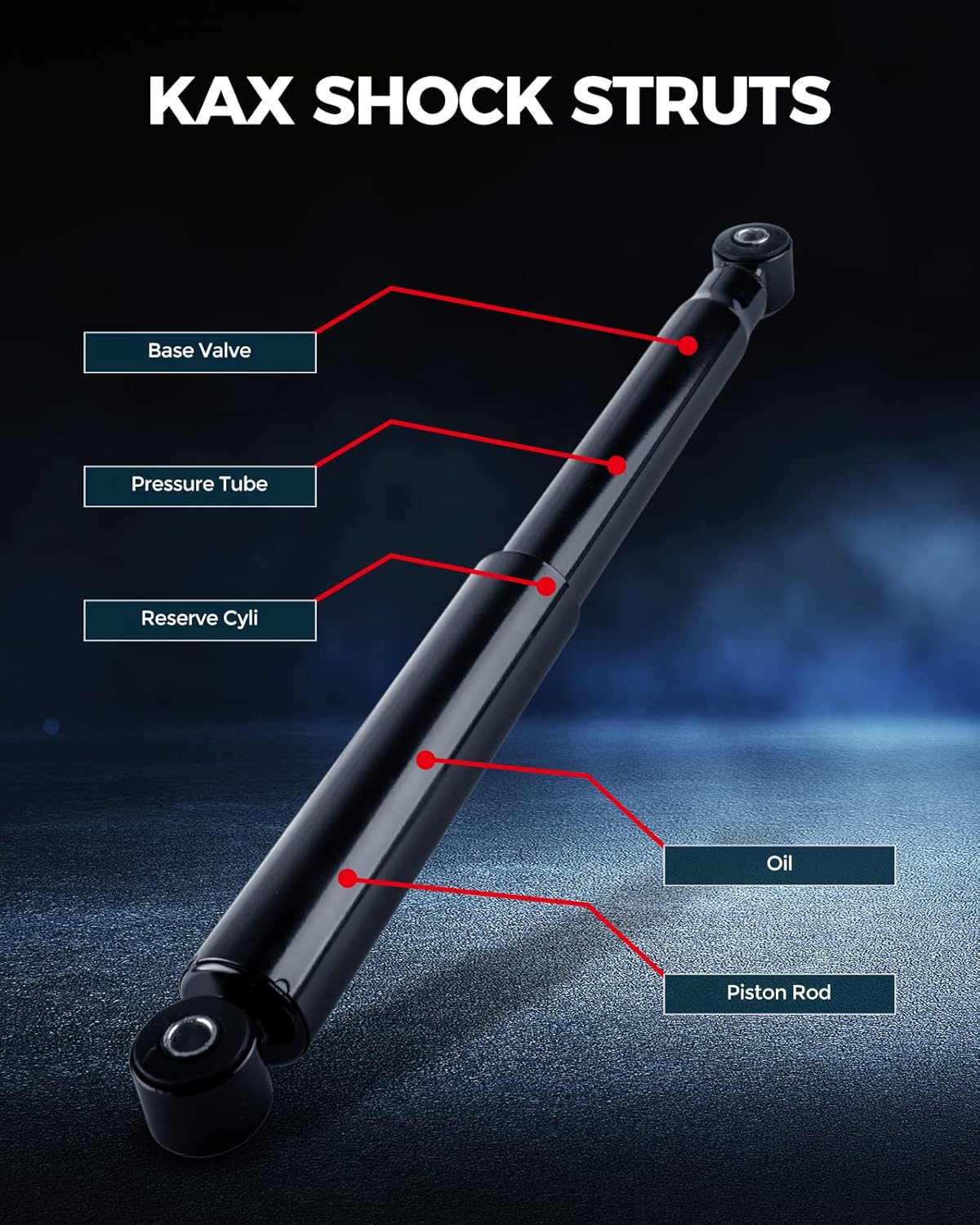 Rear Shock Absorbers Struts Set of 2 Z65898