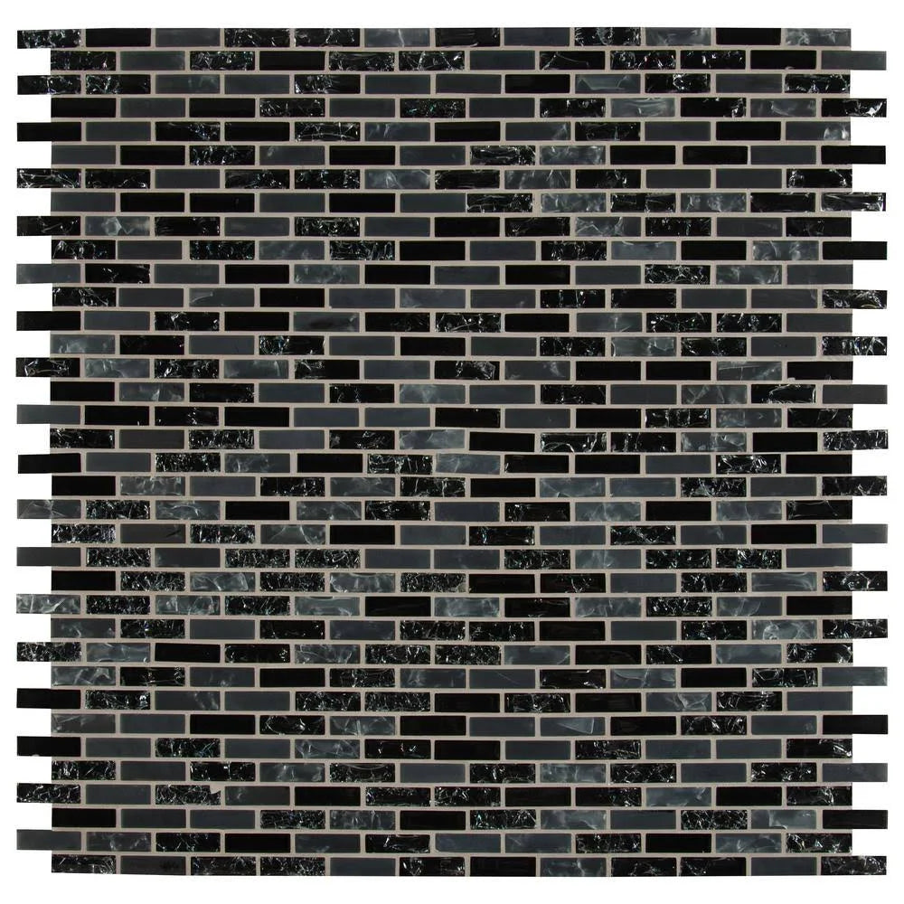 12 in. x 12 in. x 6mm Glass Mesh-Mounted Mosaic Tile T1735