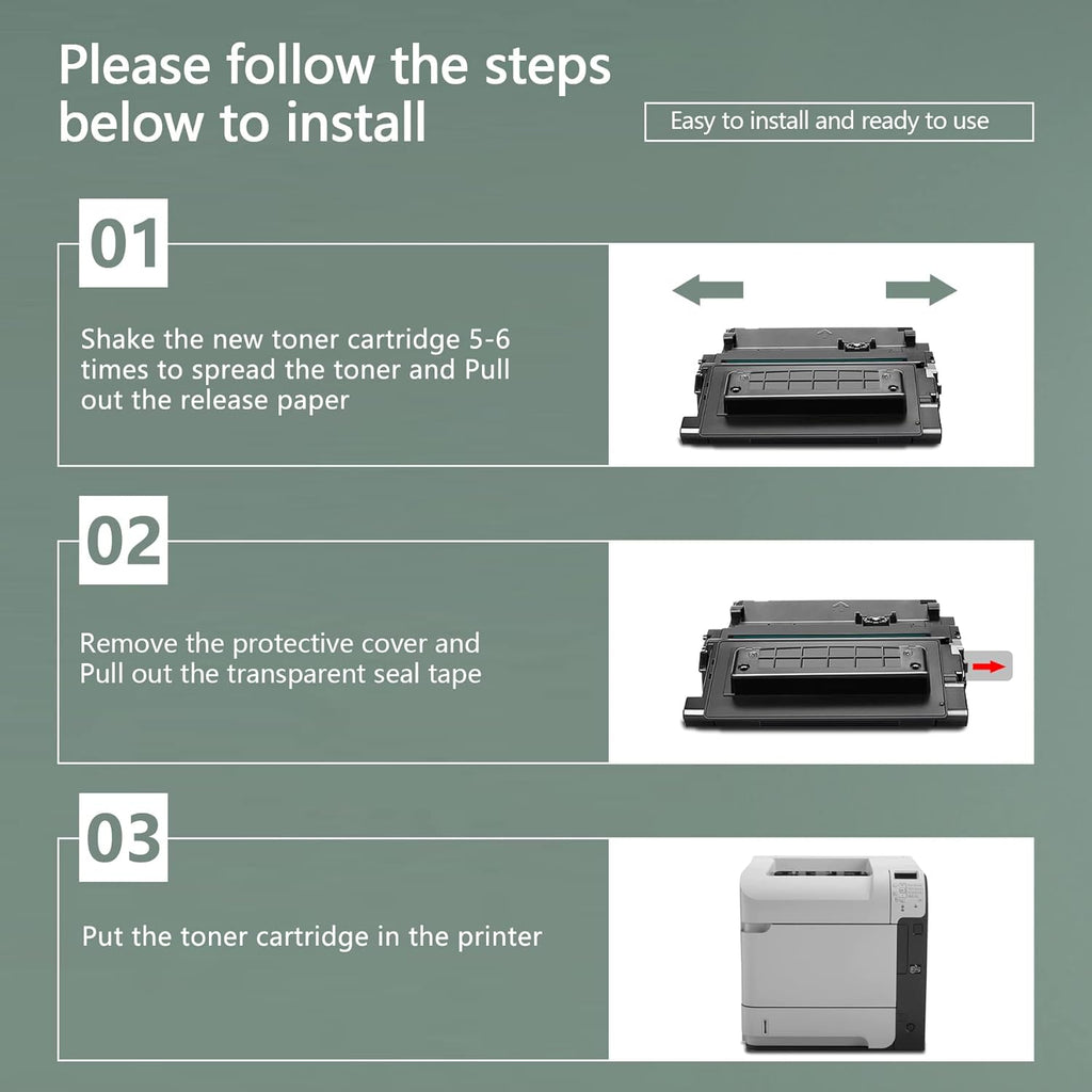 90A CE390A Black Toner Cartridge P541306