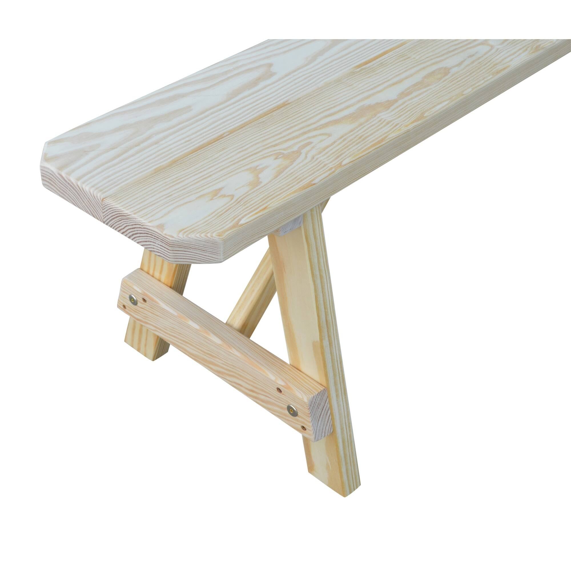 Pine 6' Traditional Bench - Tractor Red W899