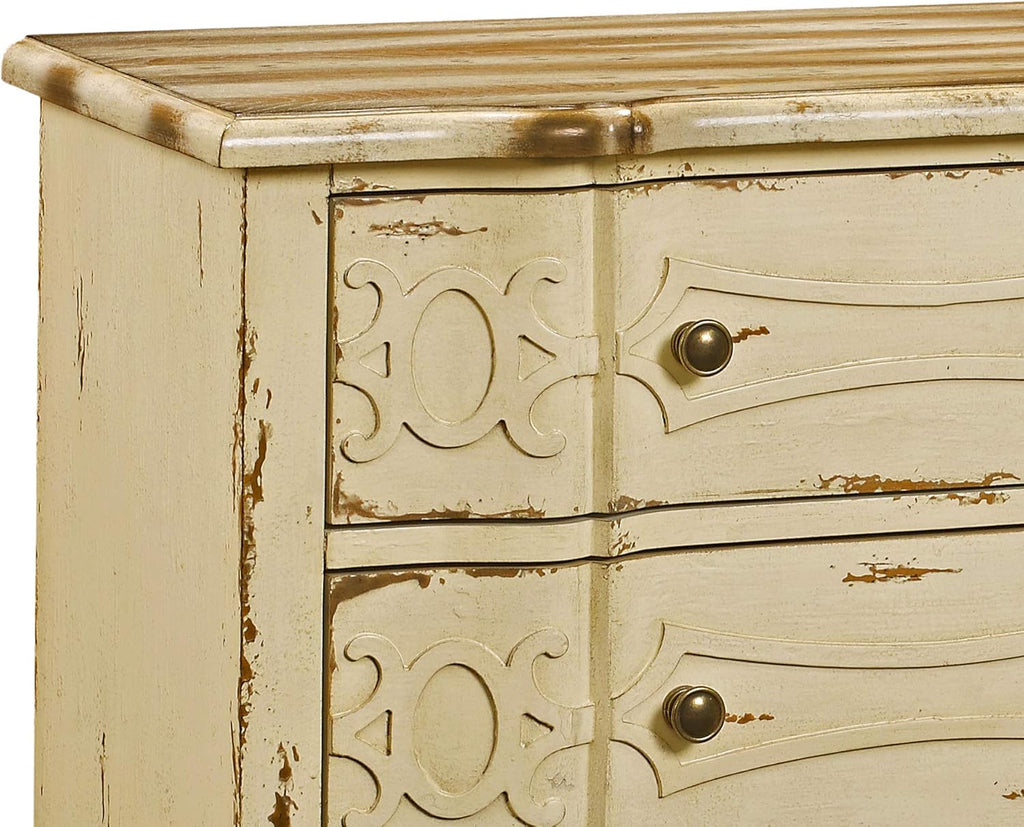 Cream Ornate Drawer Chest Storage Cabinet I532859