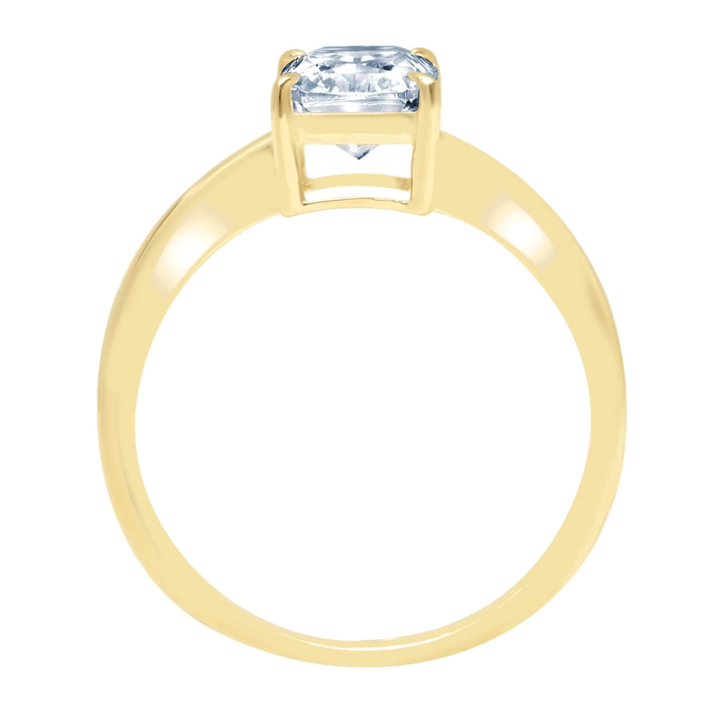 18k Yellow Gold Solitaire Ring F297