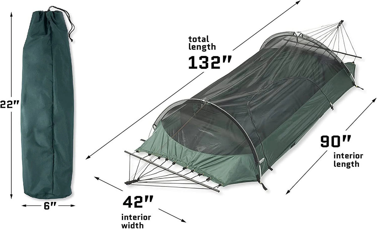 Forest Green Hammock & Strap Bundle Camping Hammock E464177