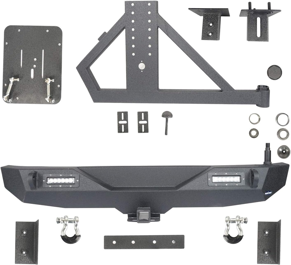 Front and Rear Bumper Combo for Jeep JK Wrangler Y547