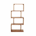 4 Shelf Acacia Wood Etagere Bookcase C83888