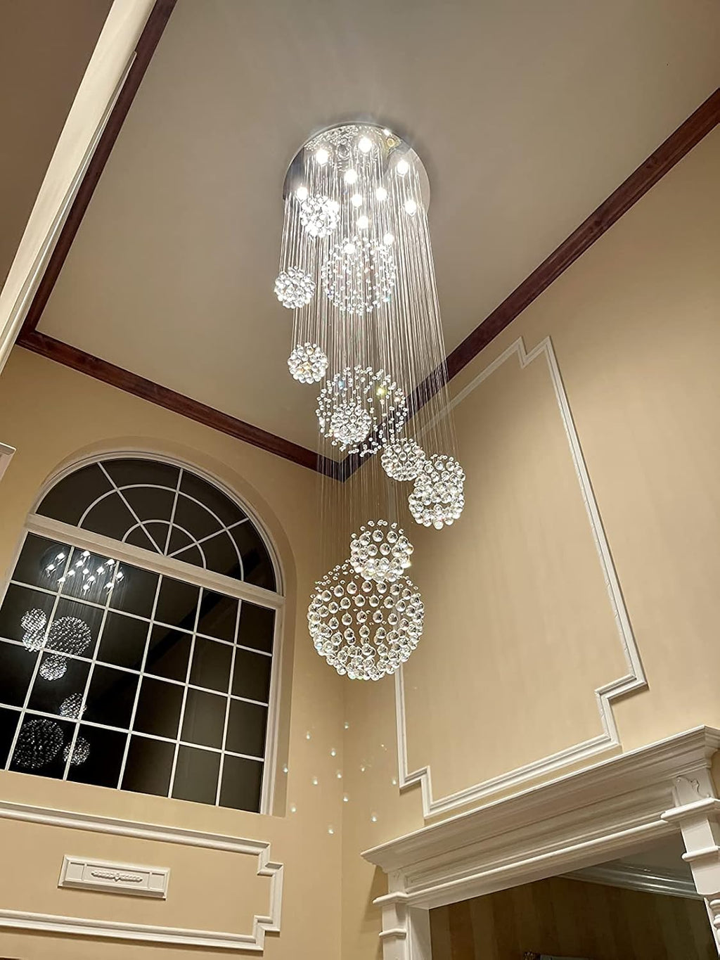 Spiral Crystal Chandelier 13 Lights S3095