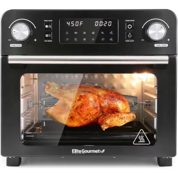 Black 24.5 Quart Digital Air Fryer Oven D971083