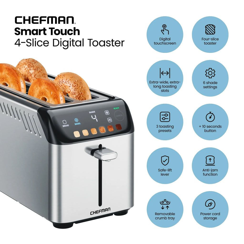 4 Slice Digital Toaster with Extra-Wide Slots R83372