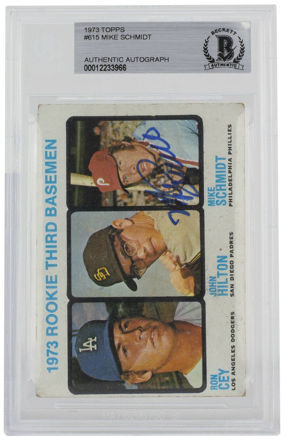 1973 Topps #615 Rookie Third Baseman Card BGS S330
