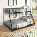 Twin Over Full Metal Bunk Bed Black C263664