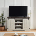 Grey Farmhouse Sliding Barn Door TV Stand Media Console Table Storage Cabinet Wood Entertainment Center R385187