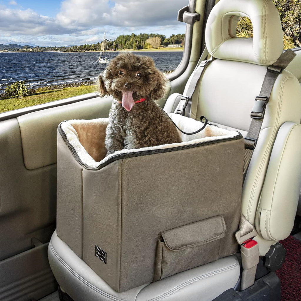 Lookout Car Seat For 2 Small Dogs or Medium Dog up to 45 lb With Big Pockets U94318