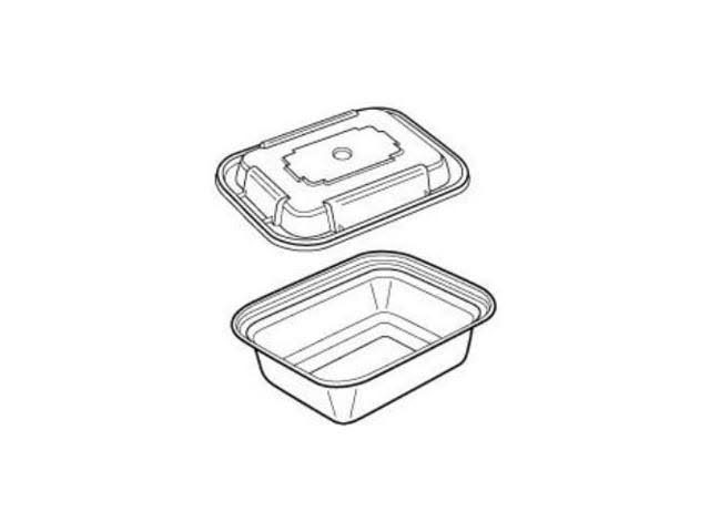 Black/Clear 12oz VERSAtainers, 150/Carton I4679