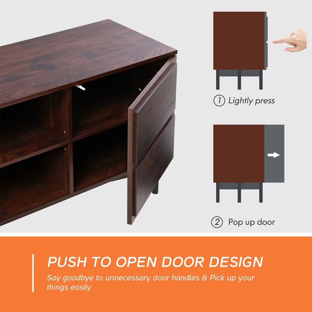 Walnut Media TV Stand E619