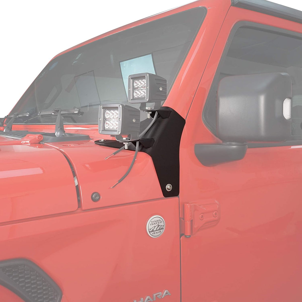 Dual A-Pillar Light Mounting Brackets Pair H6040