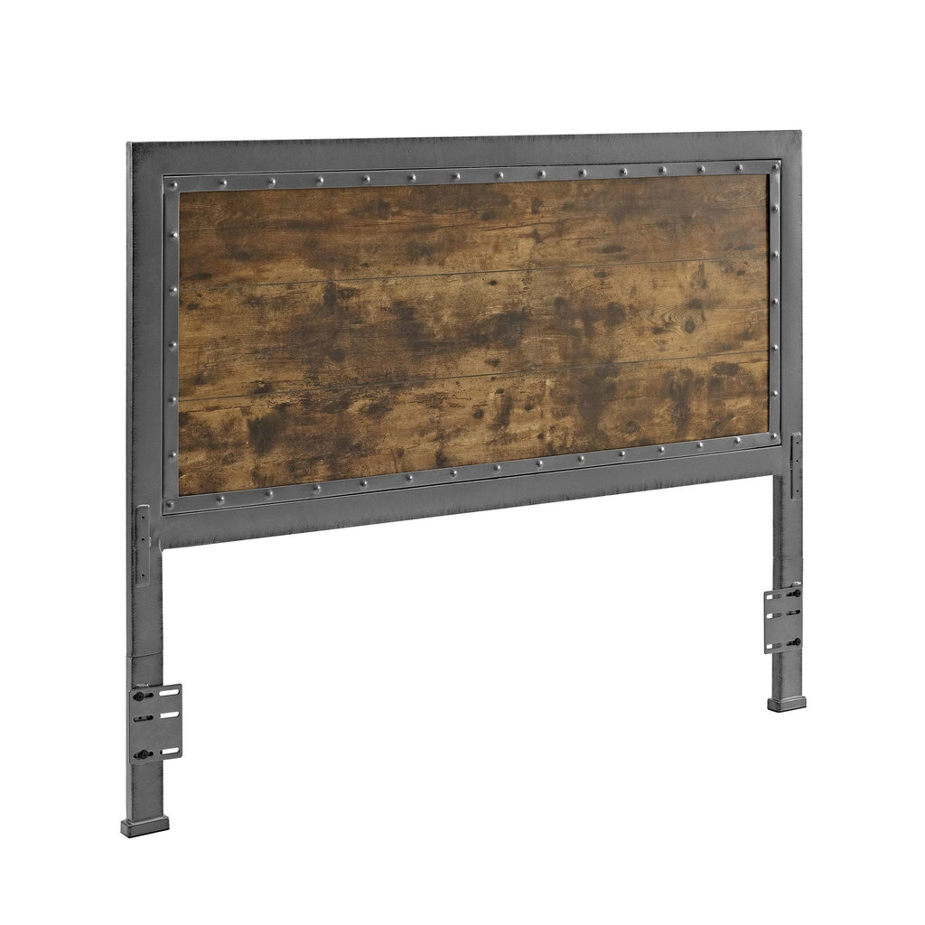 Queen Metal and Wood Headboard B248608
