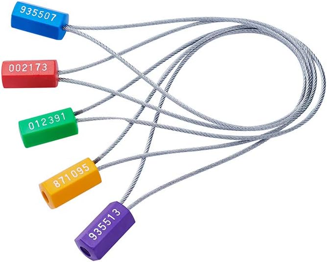 150pcs Anti-Tamper Steel Security Seals (5 Colors) Pack of 2 Z73411