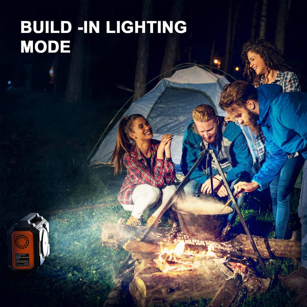 Portable Power Station 300W 75000mAh 277.5Wh Lithium Battery Power Supply with LED Flashlight 2 AC Outlets 2 DC 4 USB Ports X902007