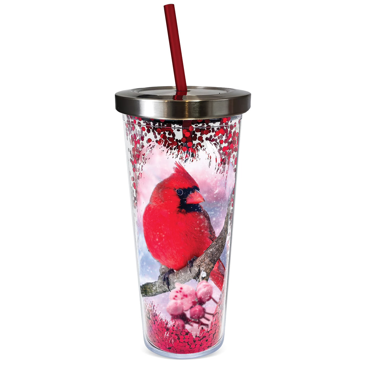 Double-Wall Insulated Glitter Travel Cup N5703