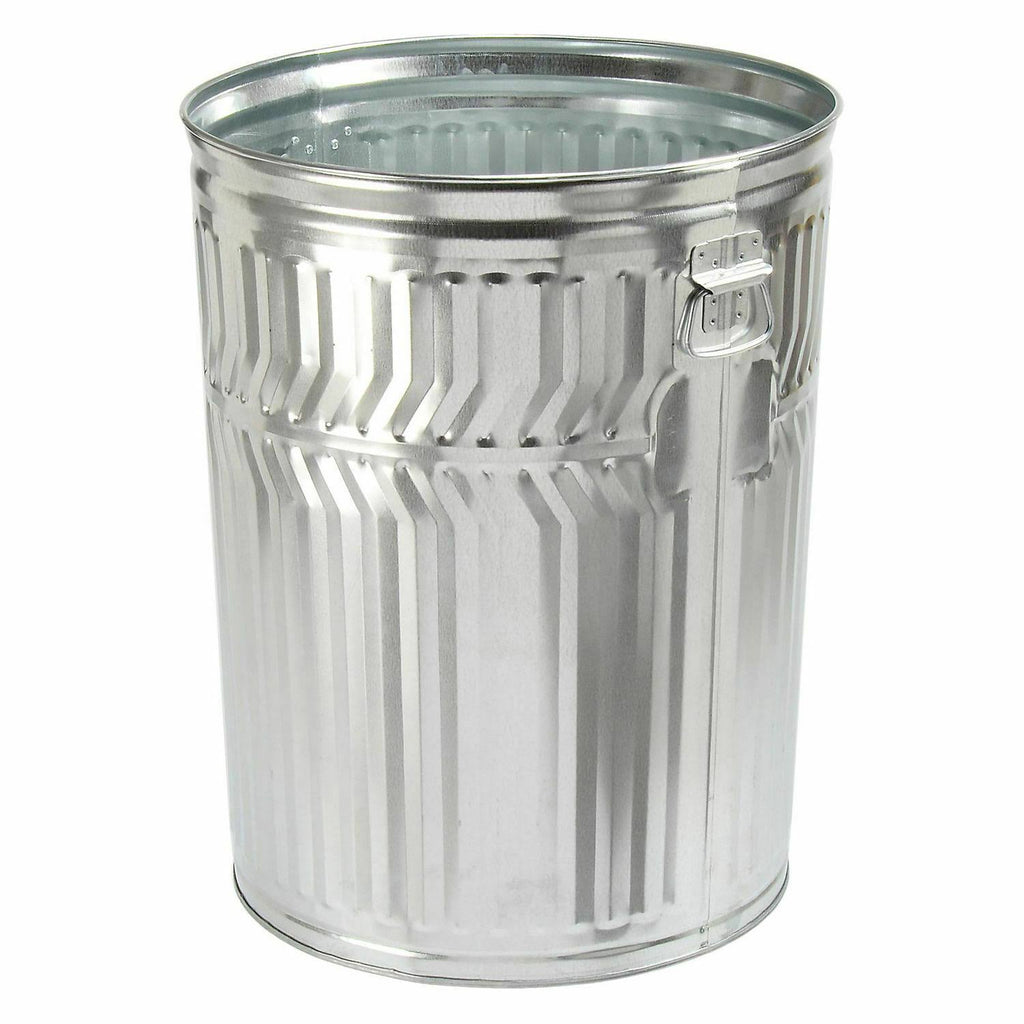 Galvanized Steel 32-Gallon Trash Can A8835