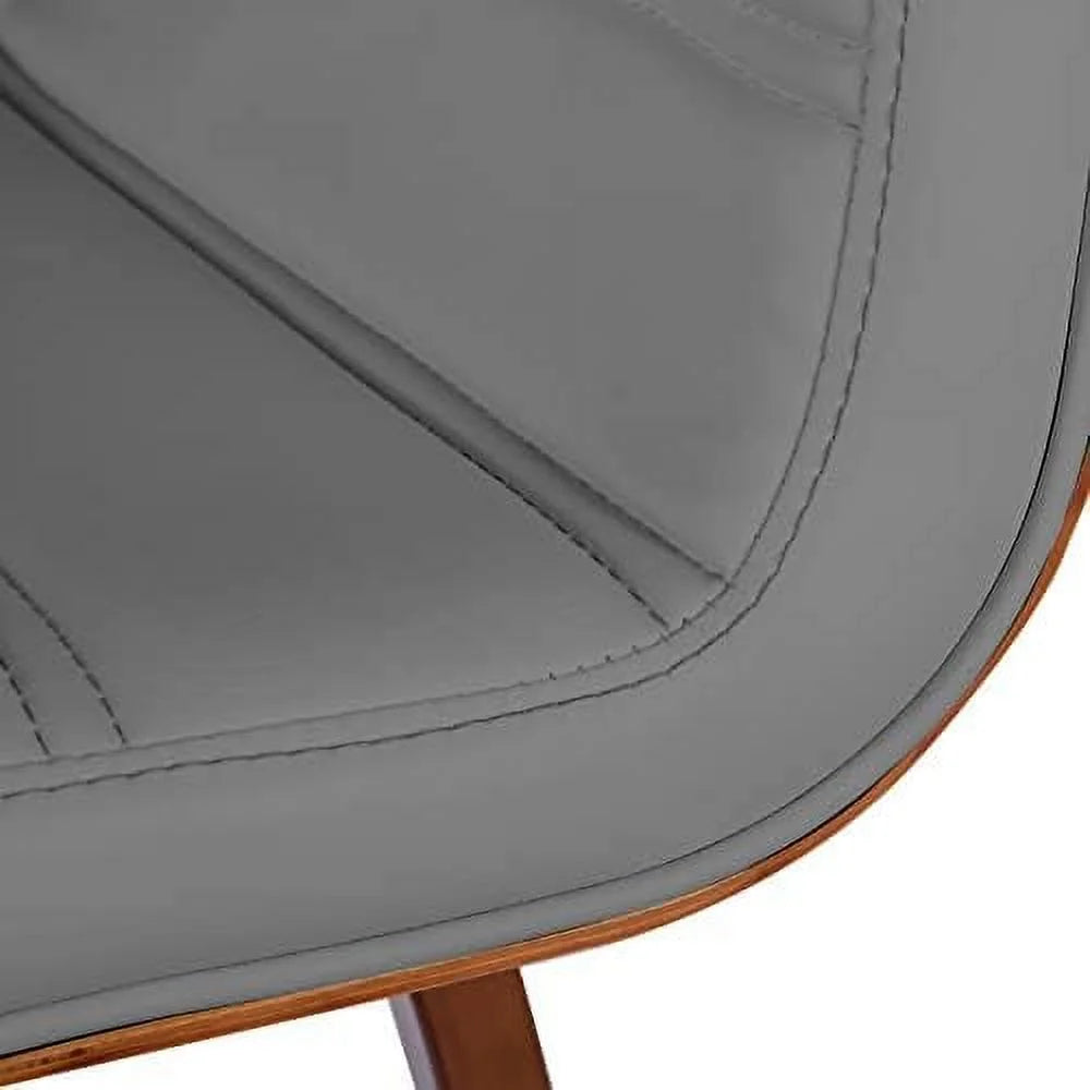 Black PU Leather Swivel Counter Height Stool with Back B3467