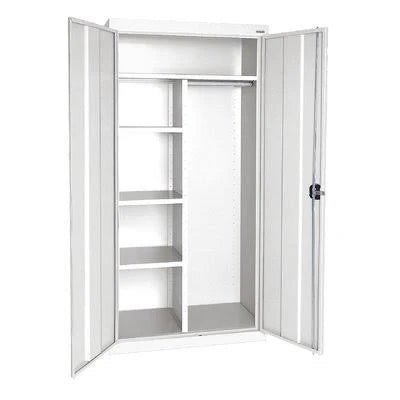 2 Door White Storage Cabinet K247