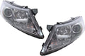 Halogen Headlight for 2011-2014 KIA Optima, Driver and Passenger Side, Unpainted, Bulbs Included F818756
