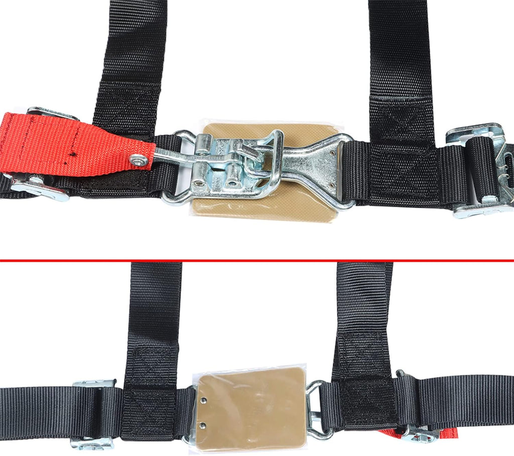 4 Pack Black 4 Point Harness 2 Straps Y639