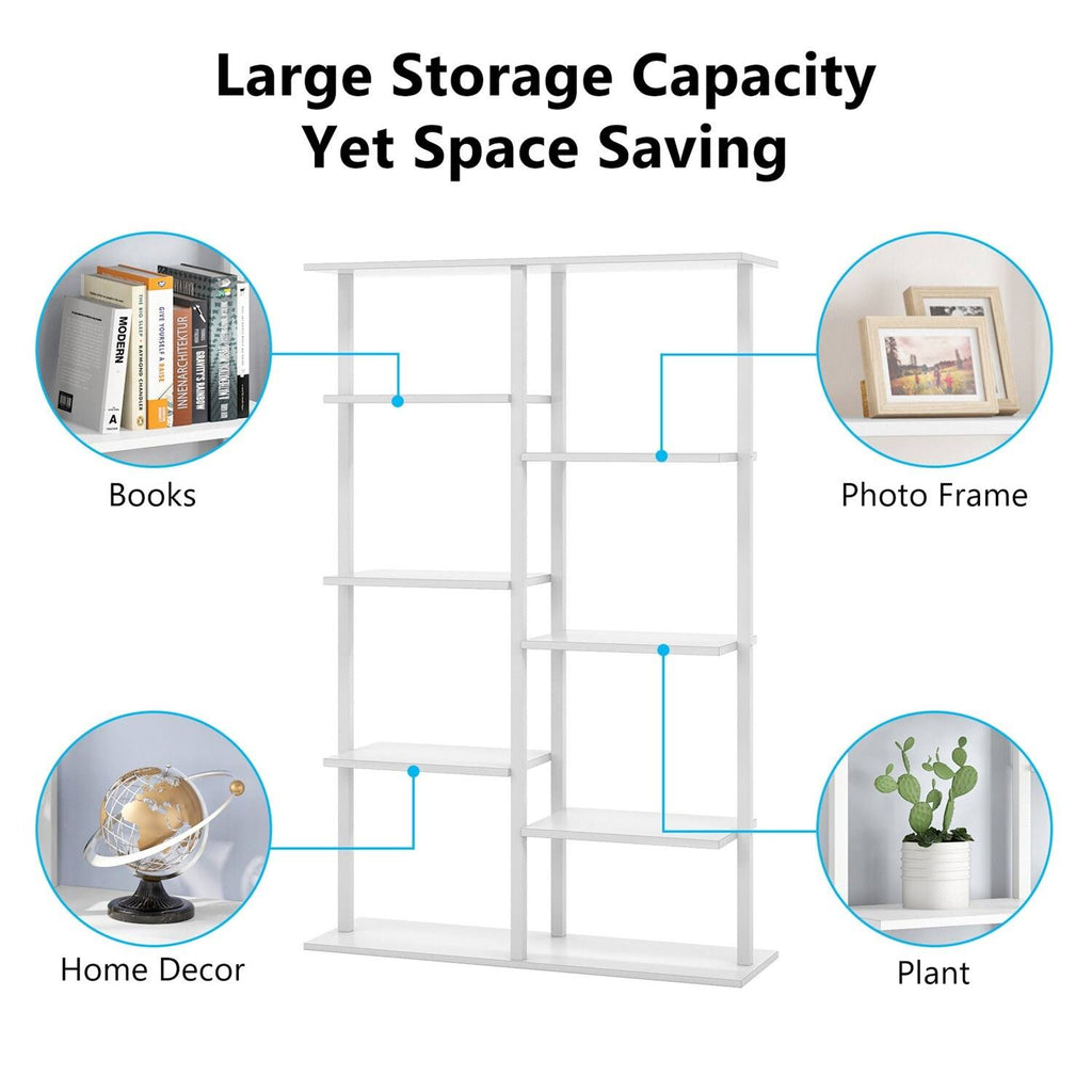 White 5-Tier Ladder Bookcase Z3573