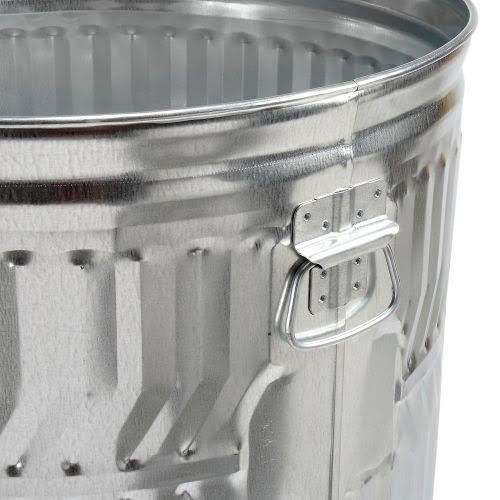 Galvanized Steel 32-Gallon Trash Can A8835
