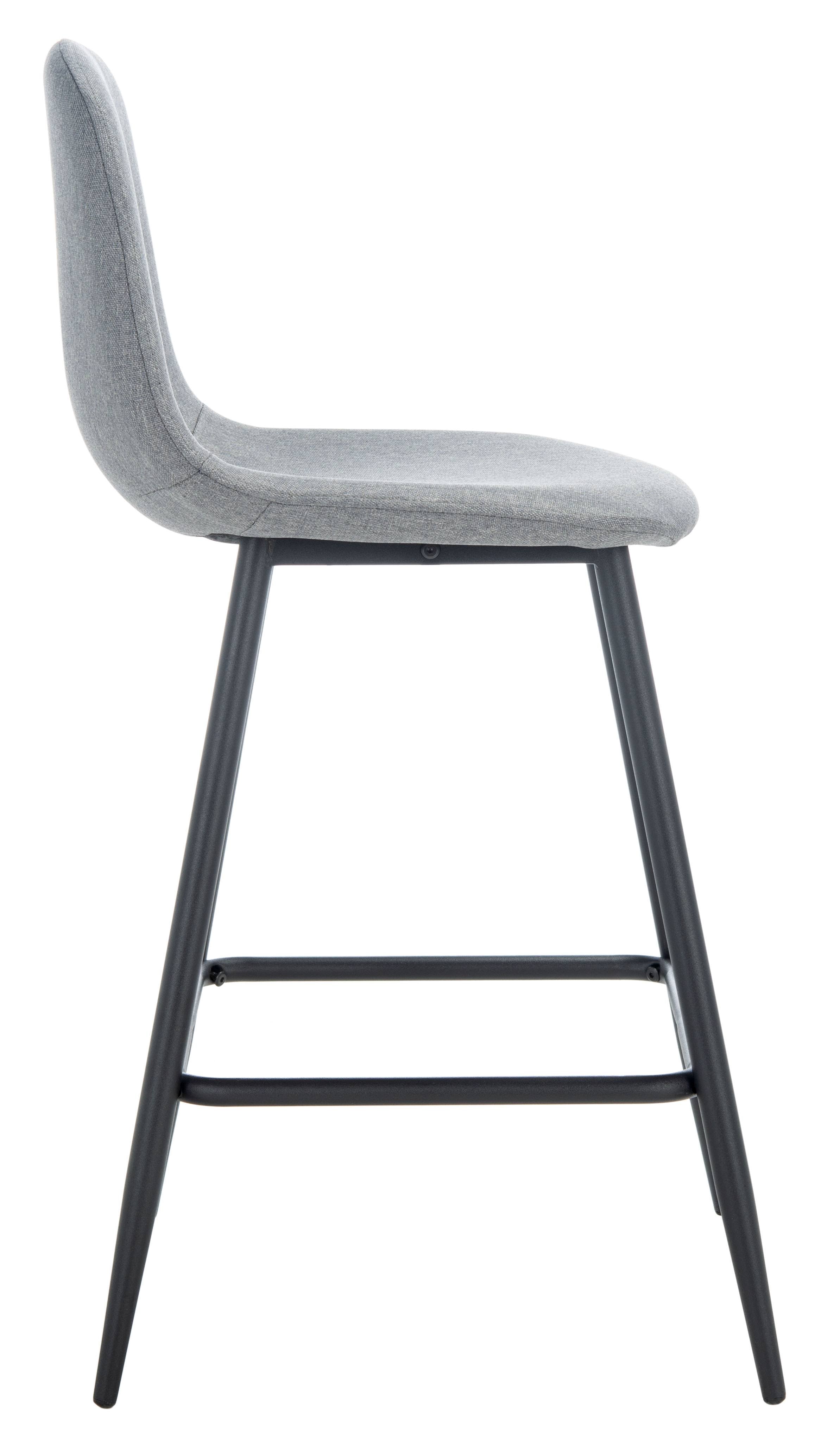 Dark Grey & Natural Counter Stool V854