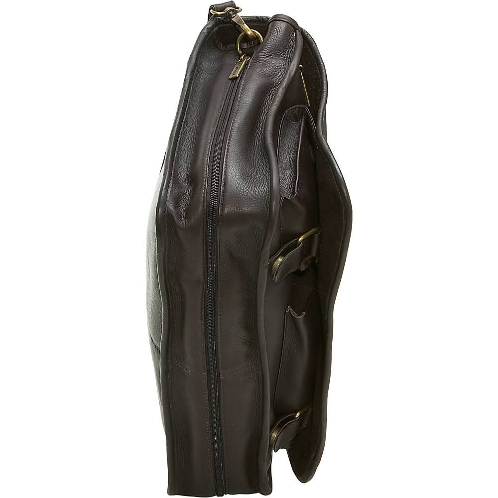 Leather Expandable Messenger R243