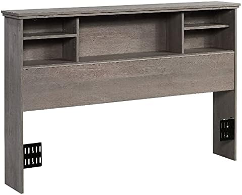 Glacier White Wooden Full-Queen Bookcase Headboard U17487