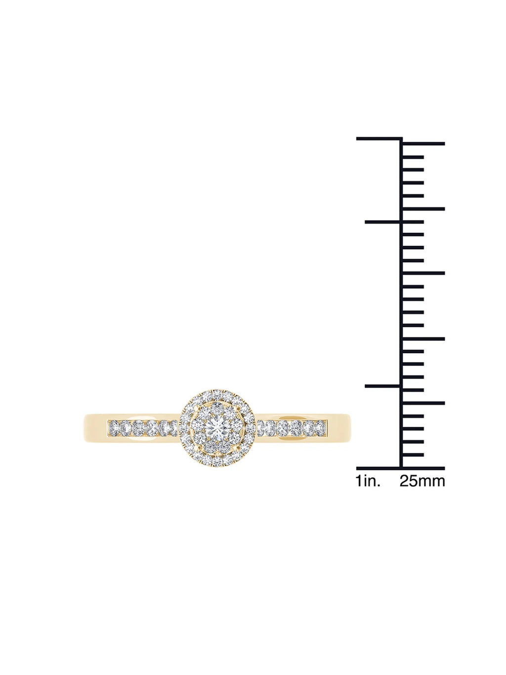 10K Yellow Gold Diamond Engagement Ring A16894