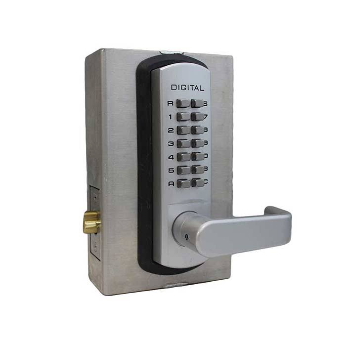 Oil Rubbed Bronze Mechanical Keyless Lever Lock J645419