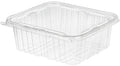 64 oz Clear Polyethylene Square Food Container, 150/Case E447370