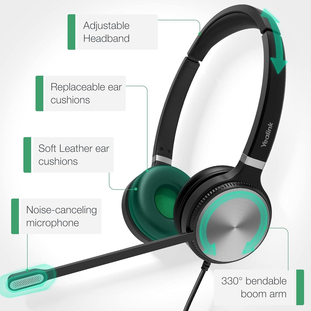 UH36-DUAL Noise Cancelling USB Wired Headset with Mic X3137