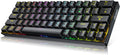 Wireless & Wired 63 Keys Gaming Keyboard with RGB Backlight, Red Switch, 2000mAh Battery, Pack of 2 P25708