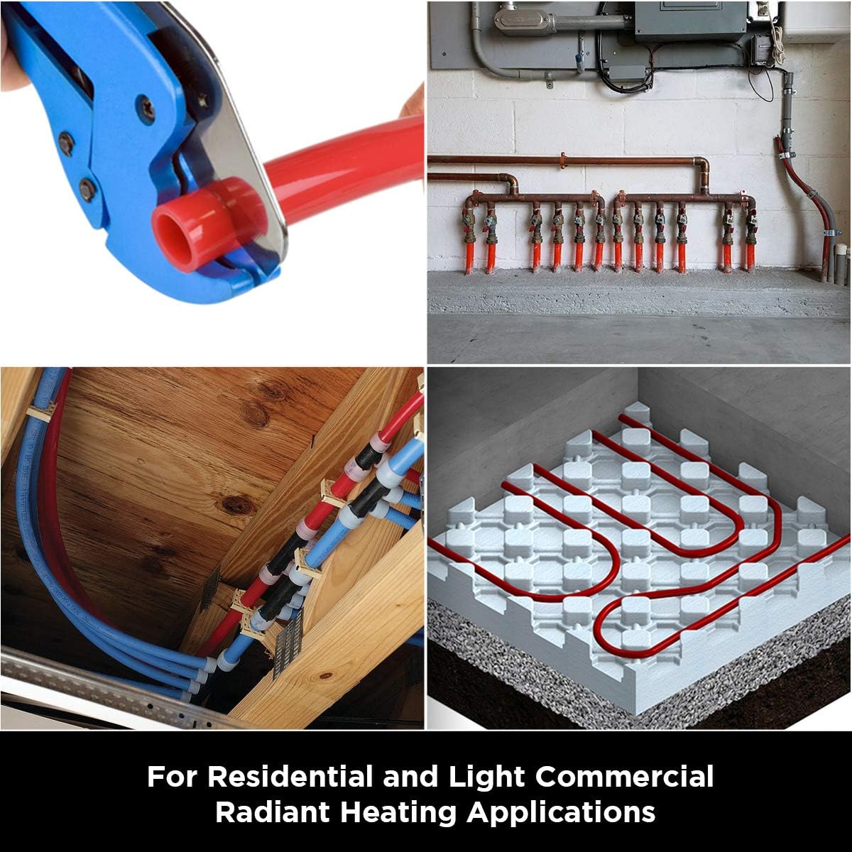 1/2 Inch X 300 Ft Red Non-Barrier Pex Tube Coil Y243