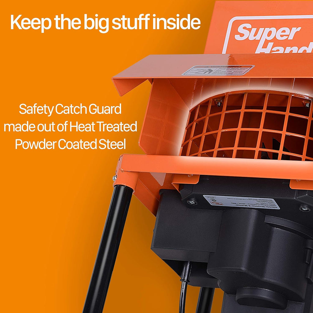 Leaf Mulcher Shredder 11Inch Blade Extension Cord Reel 12AWG x 65 Foot Q188
