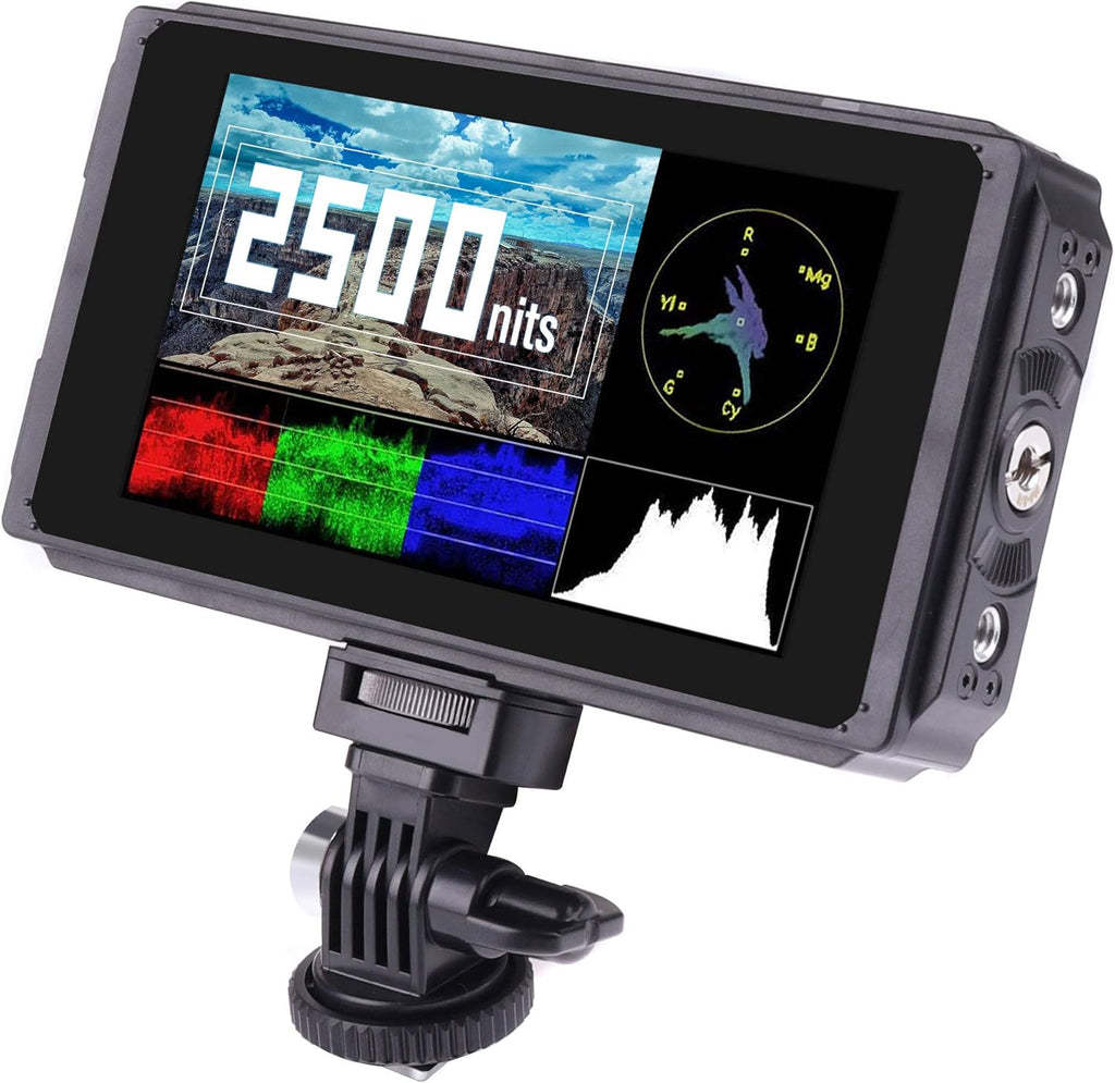 5 Inch IPS DSLR Camera Field Monitor 2000nit Touch Screen with 4K HDMI Input Output L81553