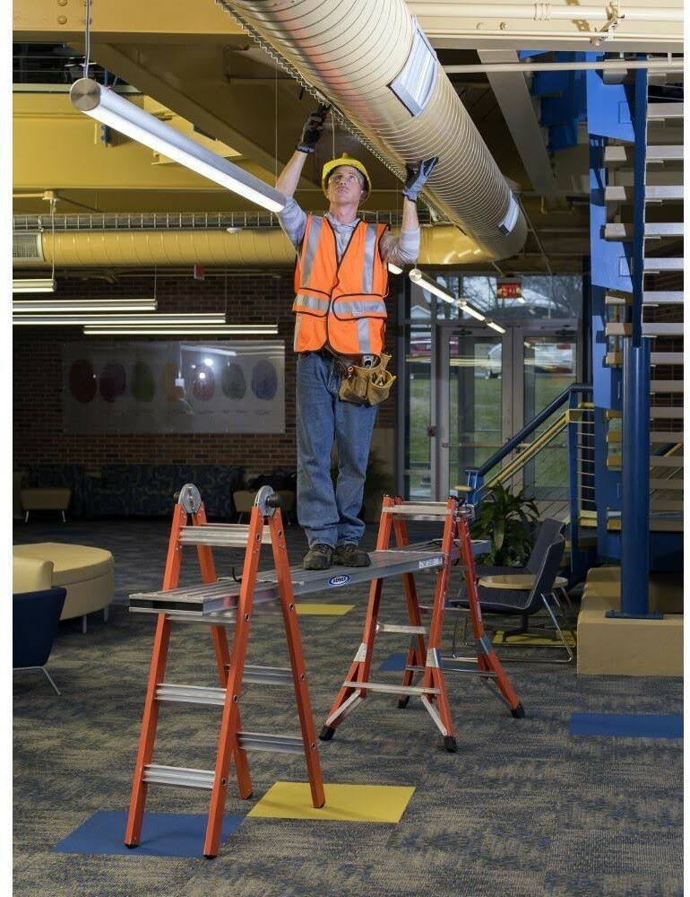 18 ft Fiberglass Multi-Position Ladder Z5306